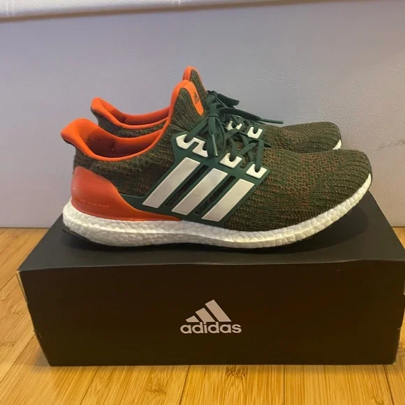adidas | Shoes | University Of Miami Ultraboost 2 Shoes | Poshmark